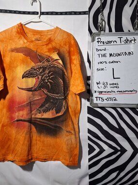 The Mountain Dragon T-Shirt, Orange, L